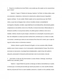 Modelo de Liderazgo Auténtico. Página 1