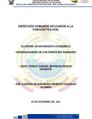 GENERALIDADES DE LOS DERECHOS HUMANOS