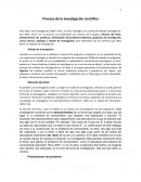 Proceso de la investigación científica