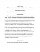 Modelo de negocios alimentarios una oportunidad de crecimiento para el Ecuador