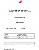ELECTRÓNICA INDUSTRIAL LABORATORIO N° 1 CONVERTIDOR