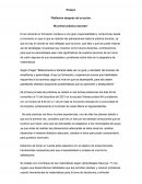 Reflexión después de la acción. Mi primer práctica docente
