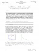 Estabilidad de un modelo de crecimiento logístico