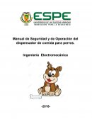 Manual de Seguridad y de Operación del dispensador de comida para perros