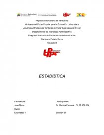Proyecto ESTADÍSTICA. Página 1