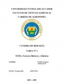 Bióticos y abióticos