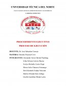 PROCEDIMIENTO EJECUTIVO. PROCESO DE EJECUCIÓN