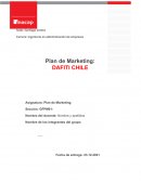 PLAN DE MARKETING . DAFITI CHILE