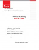 PLAN DE MARKETING . DAFITI CHILE