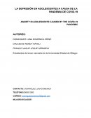 LA DEPRESIÓN EN ADOLESCENTES A CAUSA DE LA PANDEMIA DE COVID-19