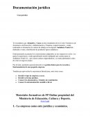 Documentación jurídica. Caso práctico