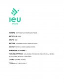 ANÁLISIS DEL PROCESO DE CREACIÓN DE LA LEY DEL IMPUESTO EMPRESARIAL A TASA ÚNICA