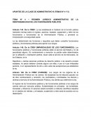 Regimen Juridico administrativo de los funcionarios públicos