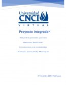 Proyecto integrador. Introduccion a la contabilidad