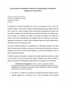 Cómo mejorar la estrategia de evaluación del aprendizaje en el ámbito del lenguaje y la comunicación?