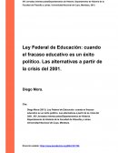 Ley Federal de Educación Diego Mora