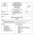 ANÁLISIS QUÍMICO ANALÍTICO CUANTITATIVO