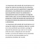 Estudio del movimiento