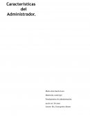 Caracteristicas del administrador