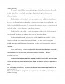 ¿Qué es identidad?