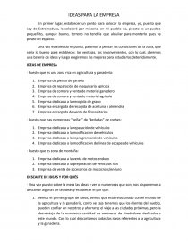 IDEAS PARA LA EMPRESA. Página 1