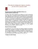 Mercado de trabajo para mujeres y hombre jóvenes en la economía actual