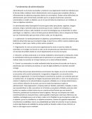 Fundamentos de administración