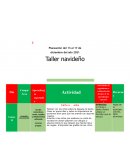 Planeación del 13 al 17 de diciembre del año 2021 Taller navideño