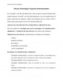 Estrategias negocios internacionales