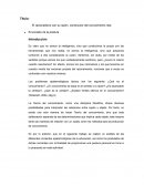 El racionalismo con su razón, constructor del conocimiento real