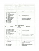 Lista de chequeo (Banco de Bogotá)