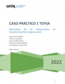 Caso TOYSA. Dirección de Innovación