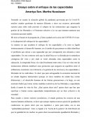 Ensayo sobre el enfoque de las capacidades