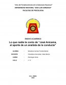 Consolidación a la psicología