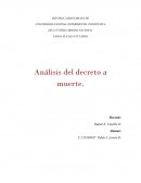 Decreto a muerte