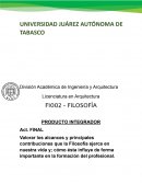PRODUCTO INTEGRADOR FILOSOFIA