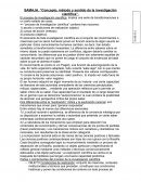 SAMAJA. “Concepto, método y sentido de la investigación científica”