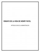 ENSAYO CORTO DE HENRY FYAYOL