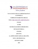 ORGANIZACIÓN ADMINISTRATIVA