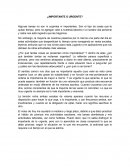 Importante o Urgente