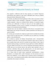 FES UNIR Educacion formal y no formal. Página 1