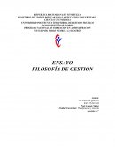 FILOSOFIA DE GESTION