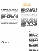 LAS EMOCIONES TIPOS DE EMOCIOES