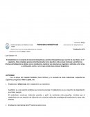 Evaluación sobre procesos energéticos, específicamente metabolismo, anabolismo y catabolismo