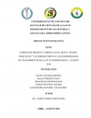 NORMAS DE HIGIENE Y LIMPIEZA EN EL MOTEL “PASIÓN CHOCOLATE” Y SU REPERCUSIÓN EN LAS ENFERMEDADES DE TRANSMISIÓN SEXUAL EN EL PERIODO MAYO – AGOSTO 2018