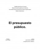 El presupuesto público de Venezuela
