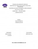 TABLA INFORMATIVA COMERCIALIZACION