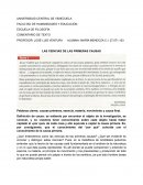 LAS CIENCIAS DE LAS PRIMERAS CAUSAS