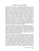 LA FAMILIA Y LA EDUCACIÓN