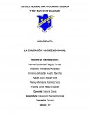 LA EDUCACIÓN SOCIOEMOCIONAL
